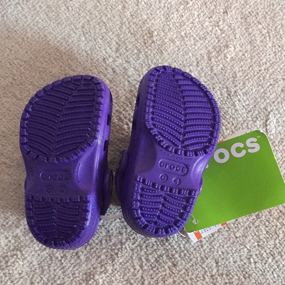 Crocs classic clog k ultraviolet rommy Sz C4 - Picture 2 of 4
